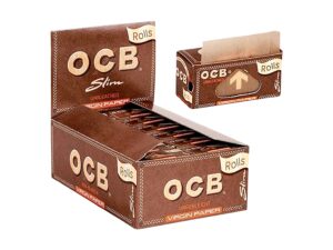 OCB Brown Slim Virgin Paper Rolls